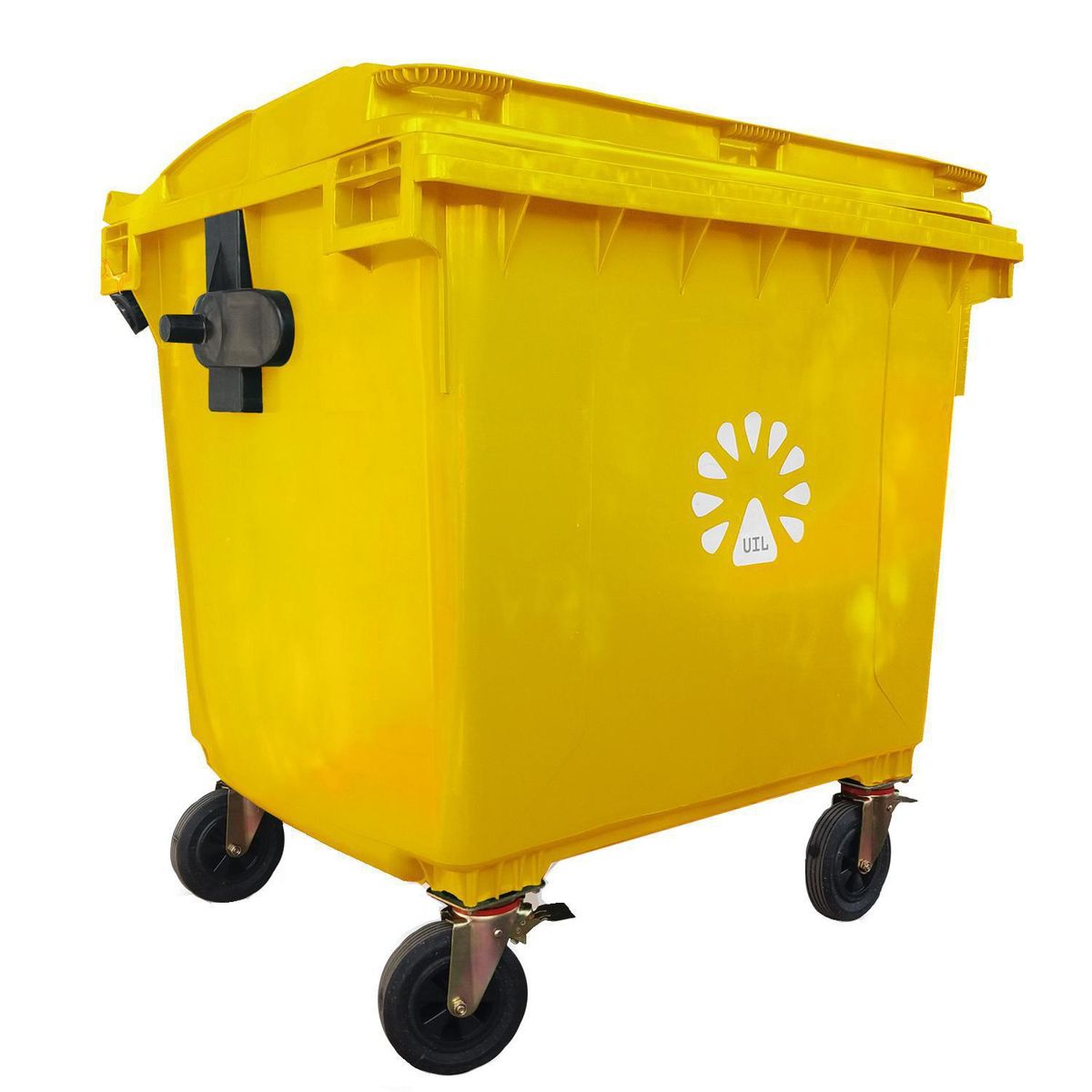 LORENZINI - Basurero Lorenzini 1100 Litros de Alta Densidad Amarillo