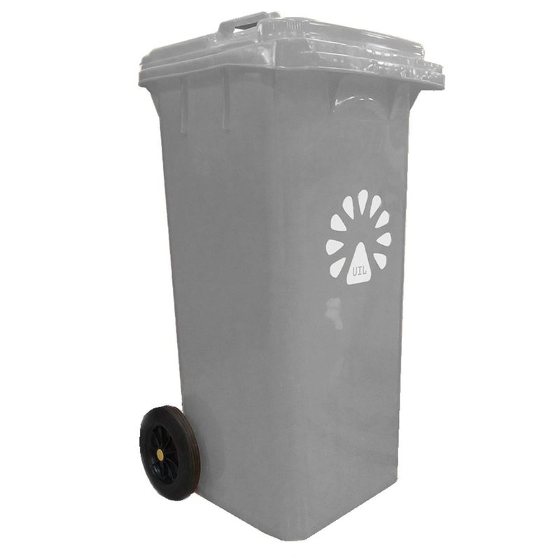 LORENZINI - Basurero 120 Litros Polietileno de alta densidad Gris