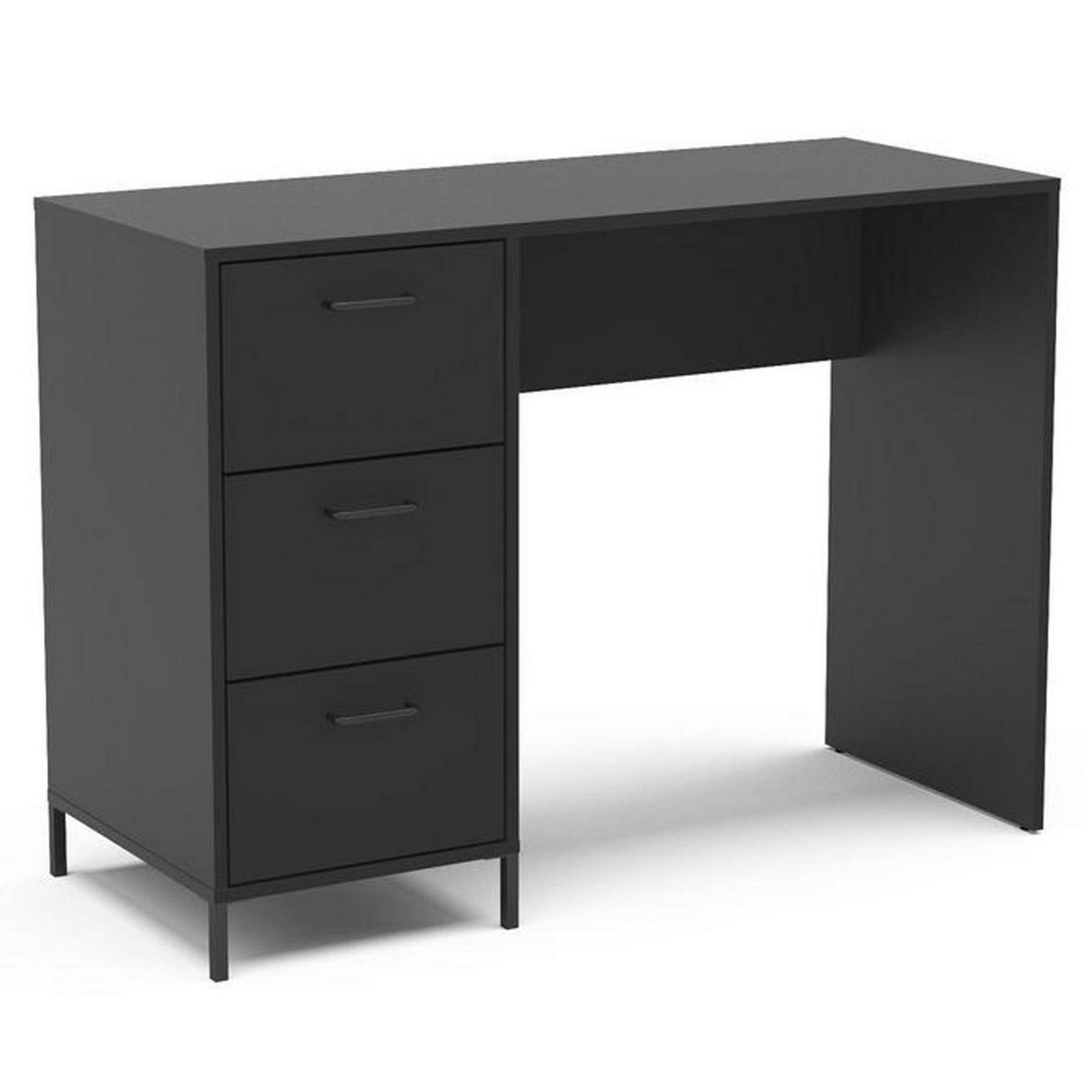 VEKKAHOME - Escritorio Santa Monica Negro 110x79x44.5 cm