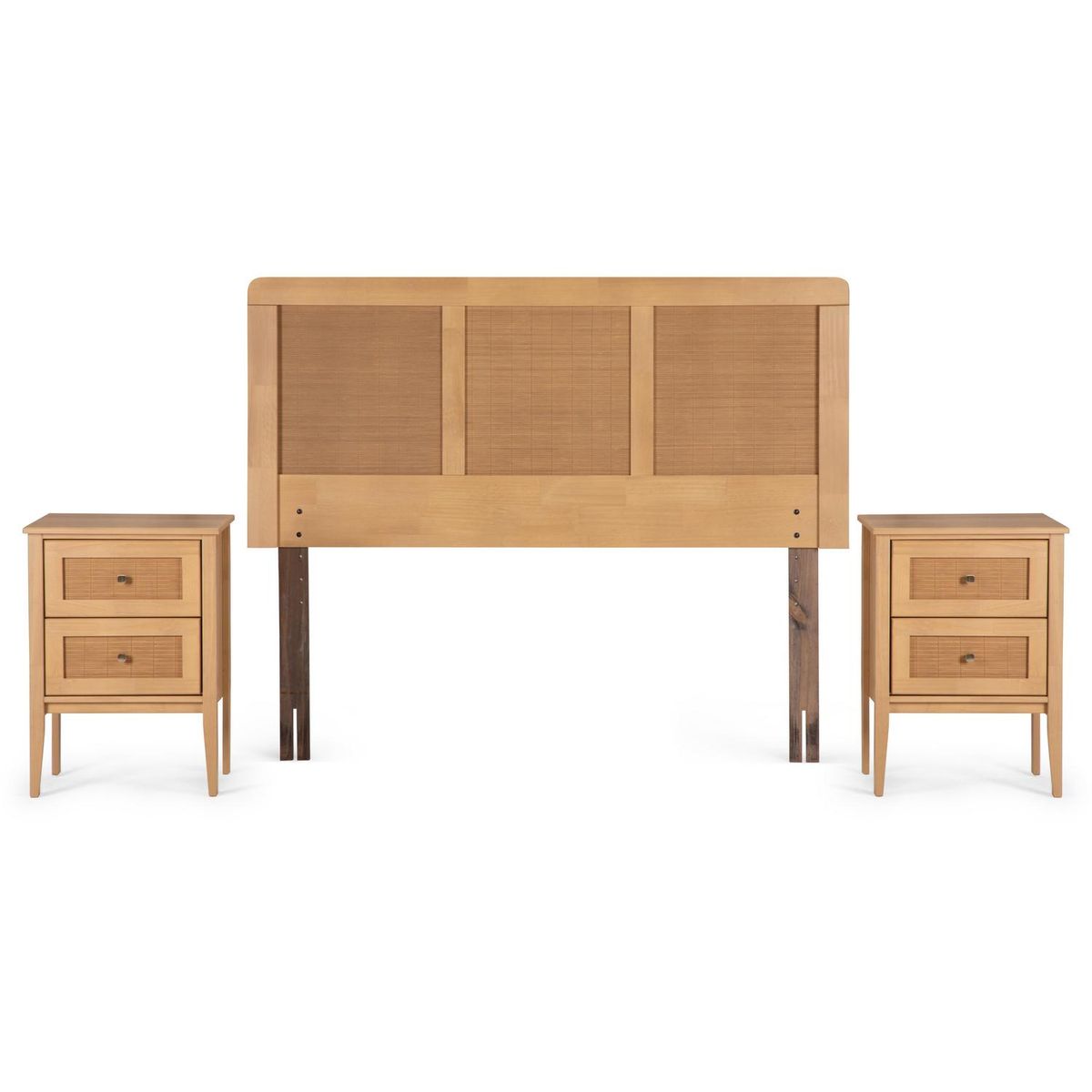 ROSEN - Set Muebles 2 plazas Charles Natural