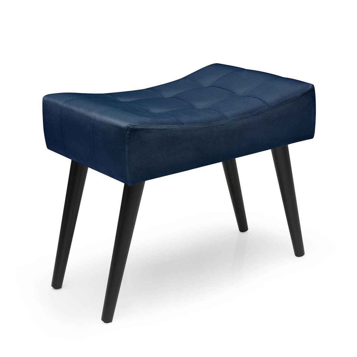 BE DESIGN - Banqueta felpa Be azul