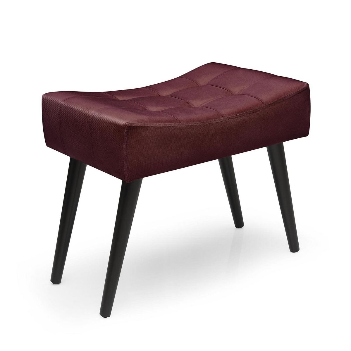 BE DESIGN - Banqueta felpa Be burdeo