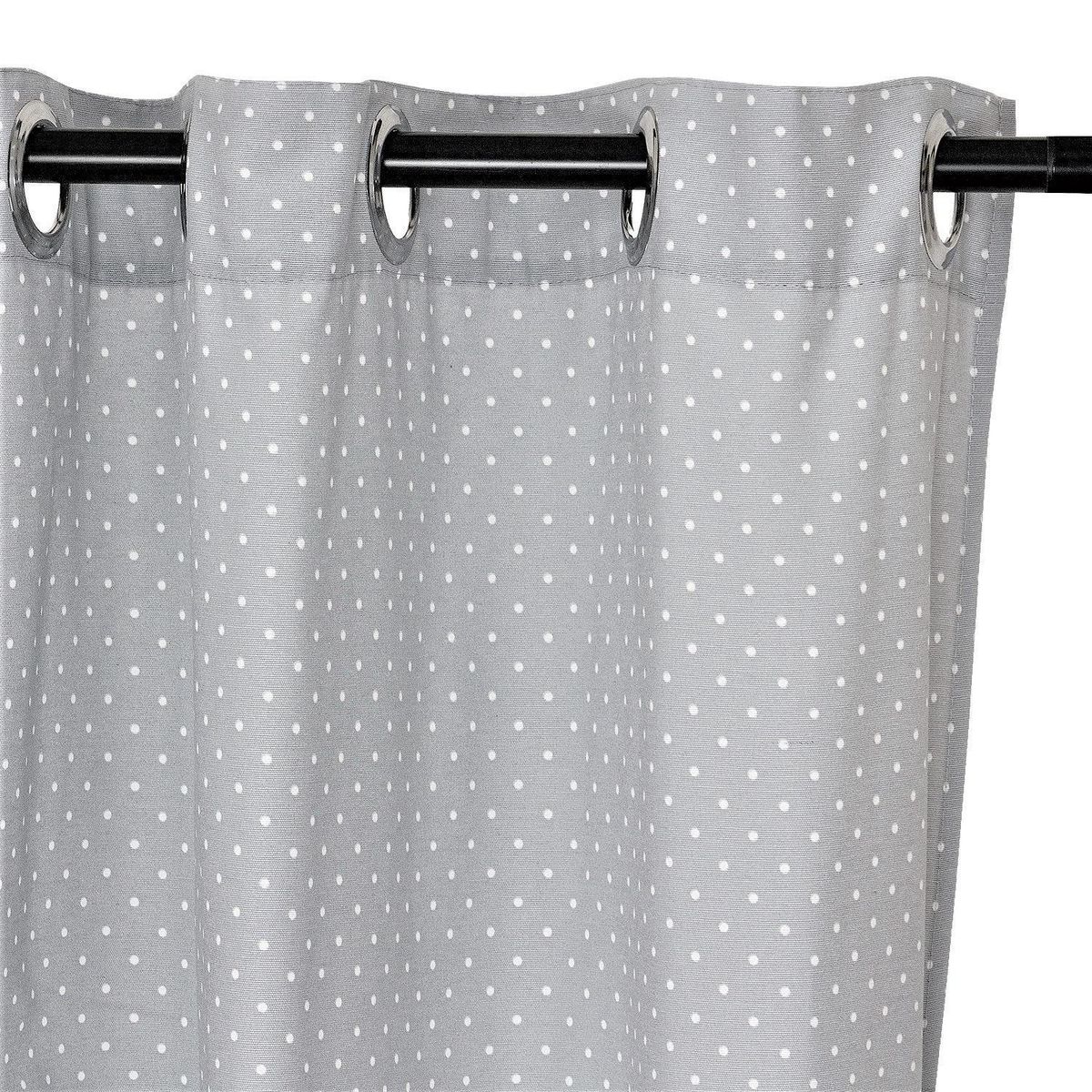 MASEL - Cortina Lona Española Matilde Gris 140x225 cm