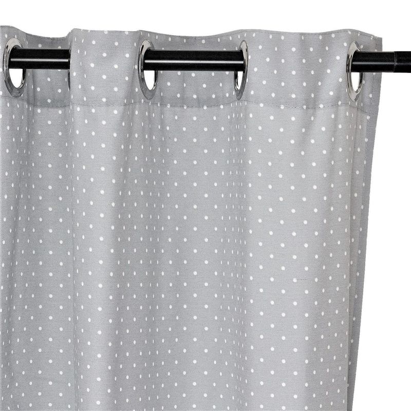 MASEL - Cortina Lona Española Matilde Gris 140x225  cm