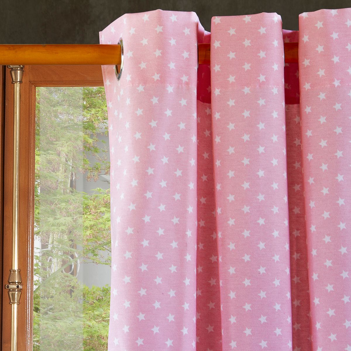 MASEL - Cortina Lona Estrellita Mini 140x225 cm