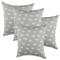 Set de 4 Cojines Lona Estampado 50x50 cm