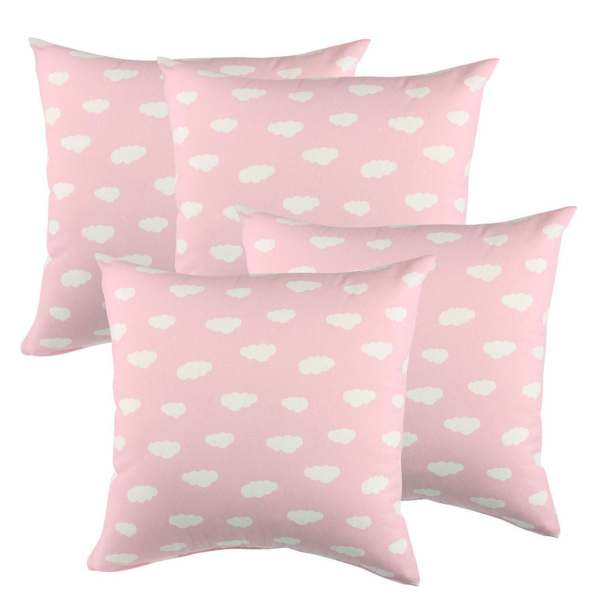 MASEL - Set de 4 Cojines Lona Estampado 50x50 cm