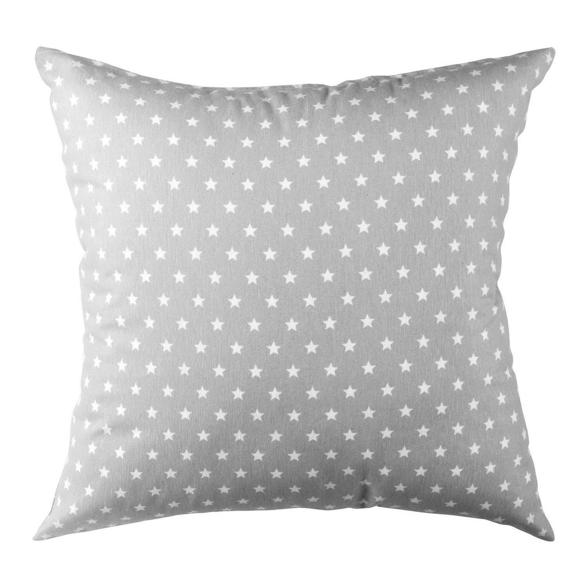 MASEL - Set De 4 Cojínes Lona Estampado Gris 50x50 cm