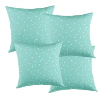 Set De 4 Cojínes Lona Estampado Jade 50x50 cm