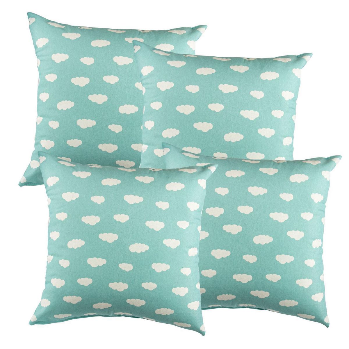 MASEL - Set de 4 Cojines Lona Estampado 50x50 cm