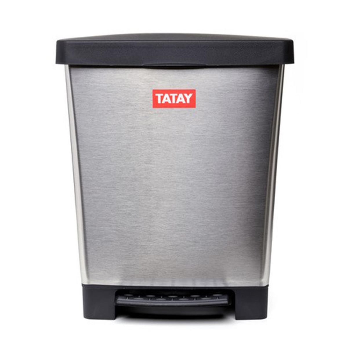 TATAY - Papelero 25 Litros Plástico Cromado