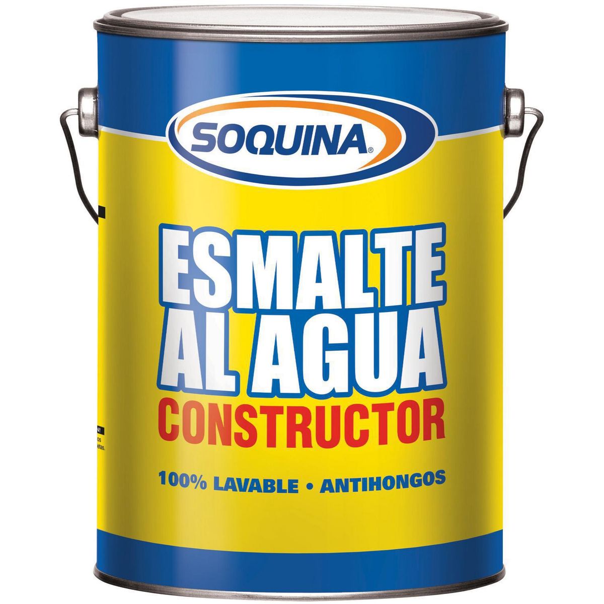 SOQUINA - Esmalte al Agua Satinado 1 galón(es) Blanco Marfil 