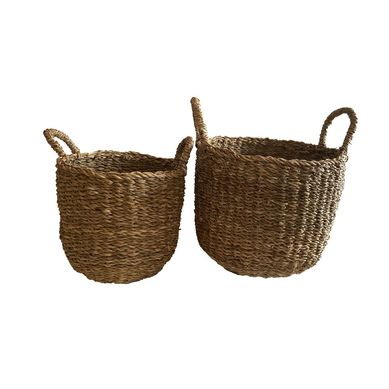 Set de 2 Cestos Delhi S 28x26x26 cm y M 33x28x28 cm.