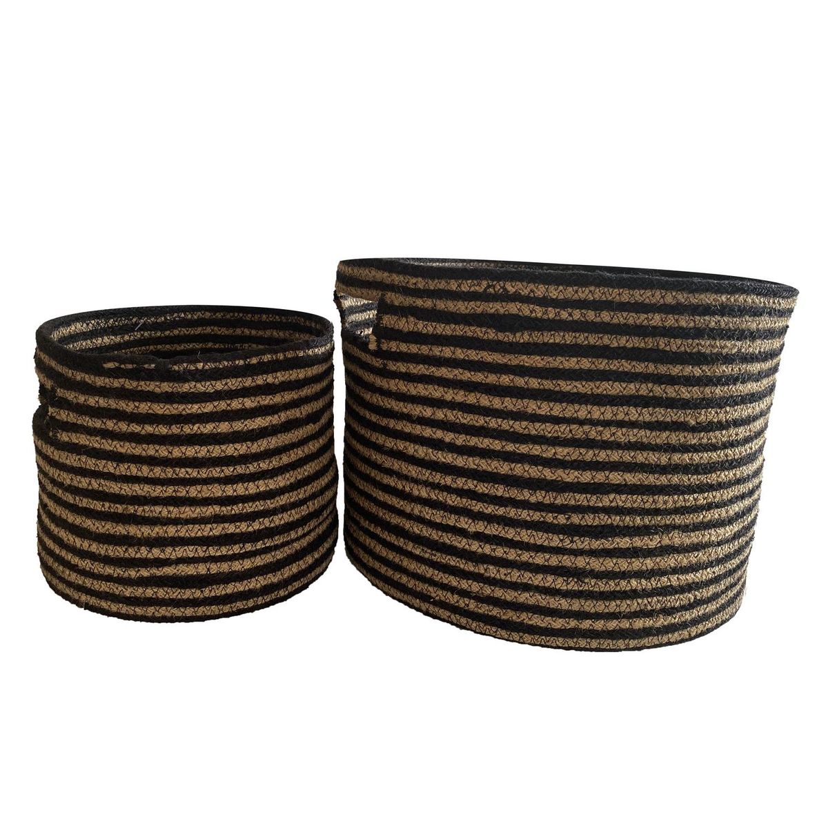 DECOGREEN - Set de 2 Cestos Calcuta S 23x20 cm y L 32x24 cm