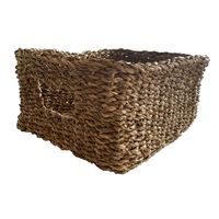 Cesto Rectangular Organizador Seagrass Grande 40X30X18Cm