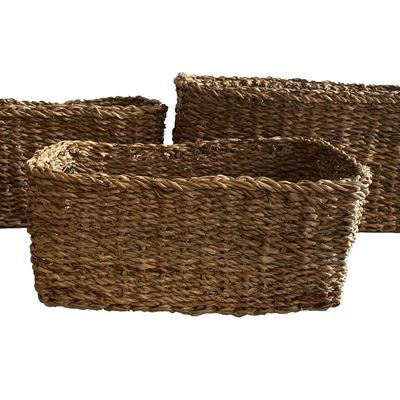 Imagen 2 del producto Set 3 Cestos Rectangular Ganjes S 30X20X14, M 34X25X16 Y L 40X30X18 Cm