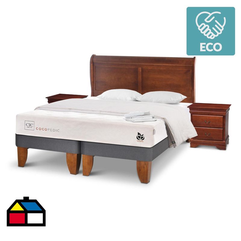 CIC - Cama 2 Plazas Europea Cocopedic Blanco
