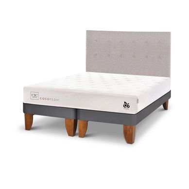 Cama europea Cocopedic 2 plazas  + Muebles