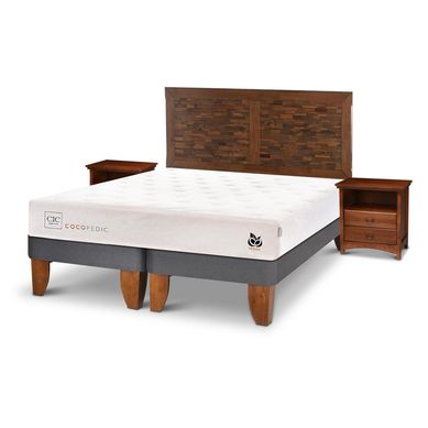 Cama europea Cocopedic King  + Muebles
