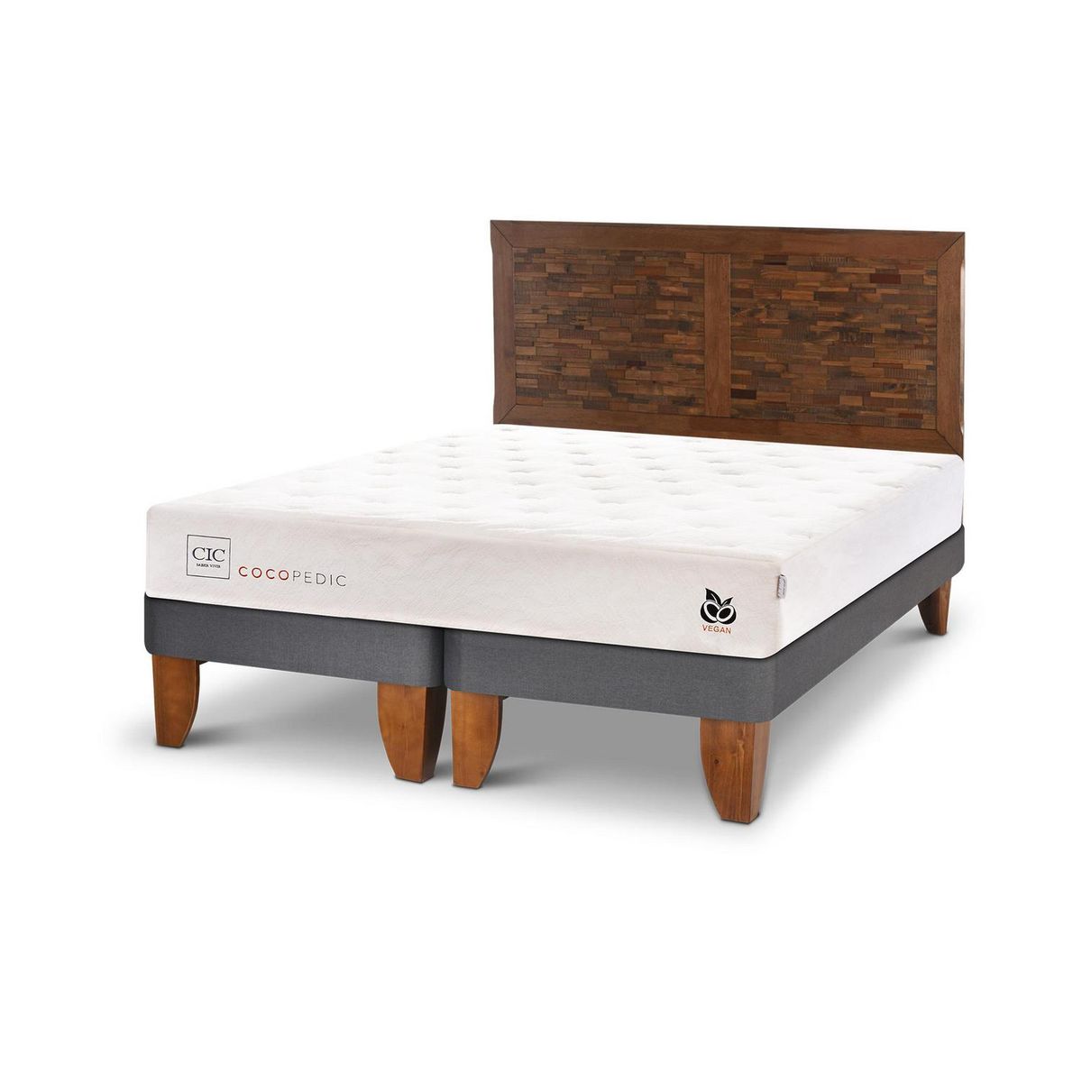 CIC - Cama Europea Cocopedic King + Muebles
