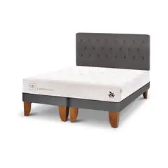 CIC - Cama Europea Cocopedic King + Muebles