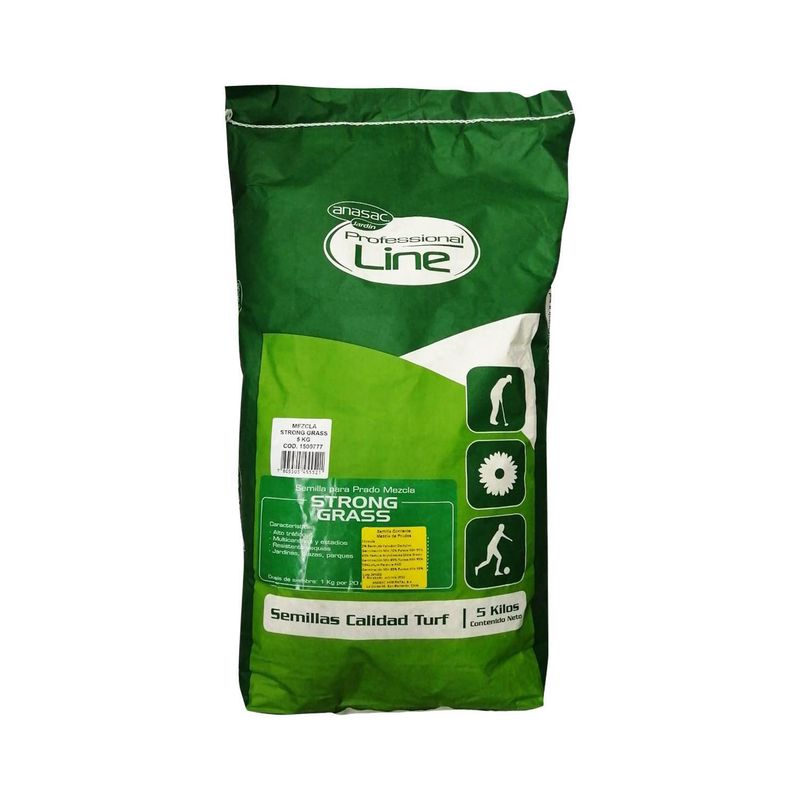 ANASAC - Semilla de Pasto Mezcla Profesional Strong Grass 5 kg Bolsa
