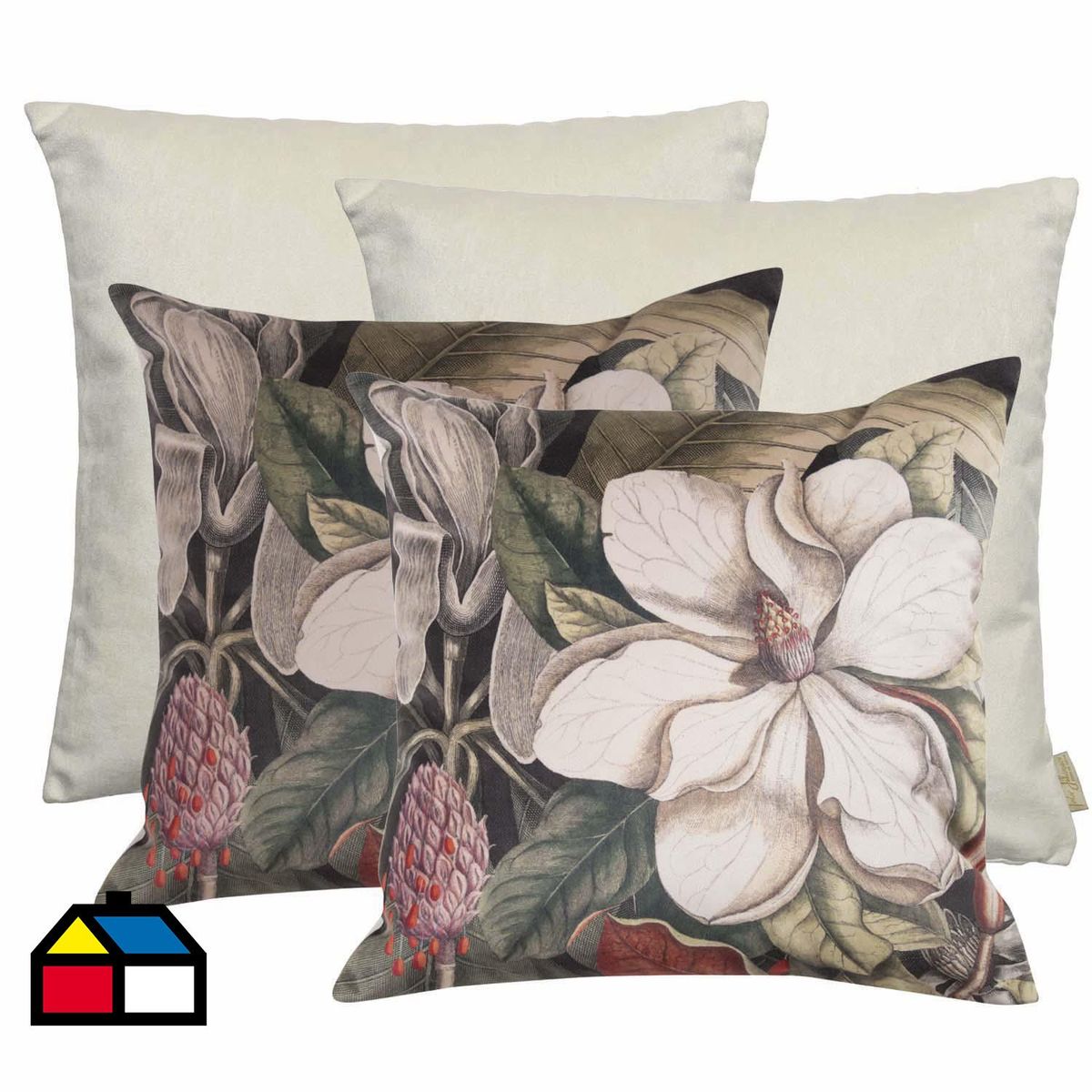 INES JOHNSON - Pack cojín magnolia vintage