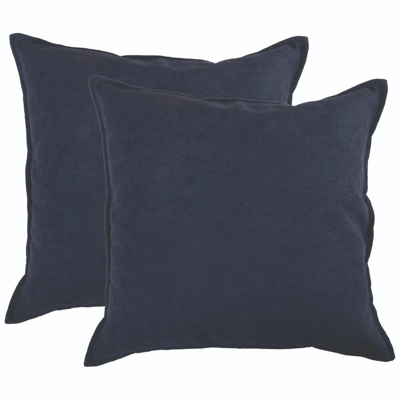 INES JOHNSON - Pack cojín maxi azul 60x60 cm