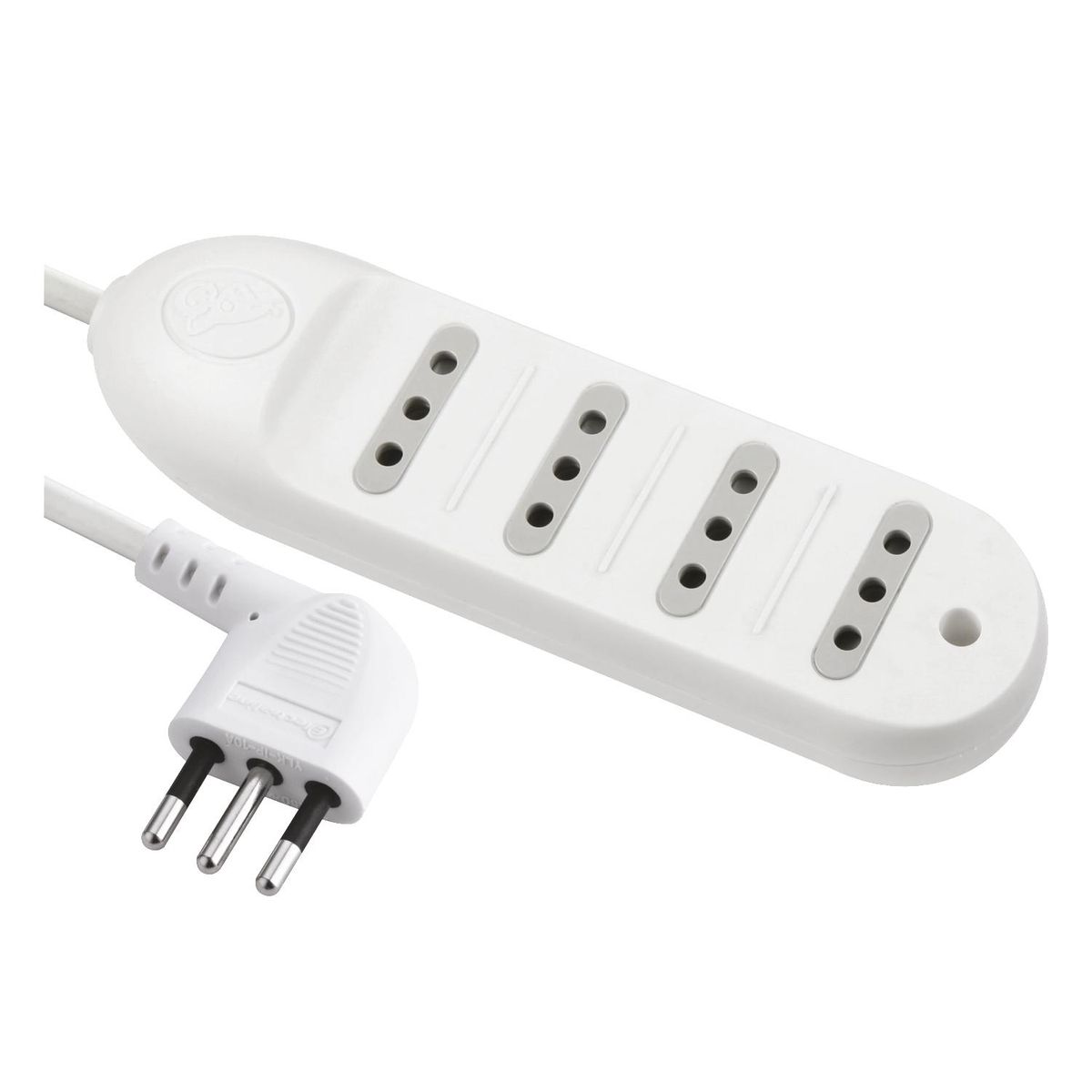 ELECTRALINE - Alargador 4 Toma(s) 3 m Blanco