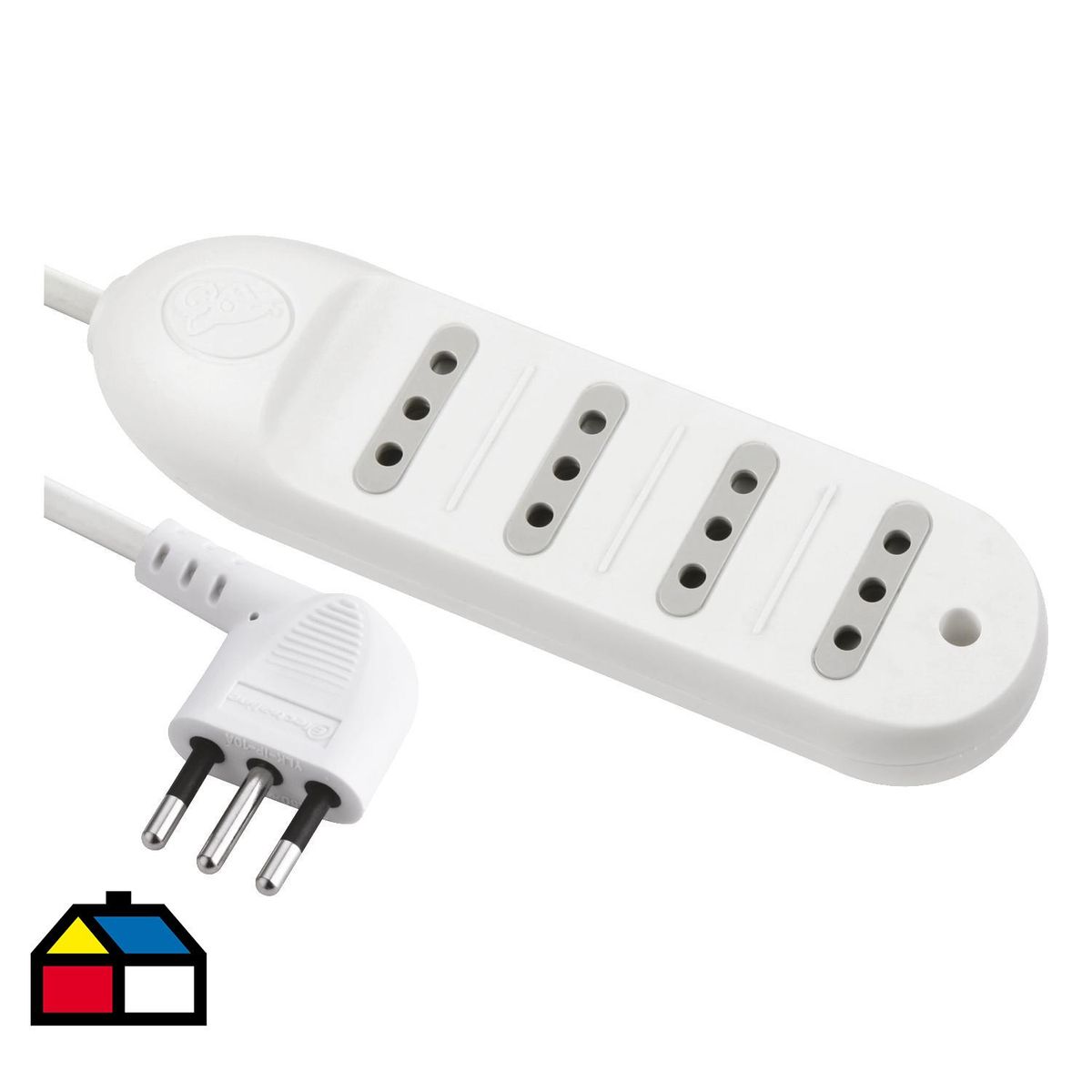 ELECTRALINE - Alargador 4 Toma(s) 1.5 Blanco