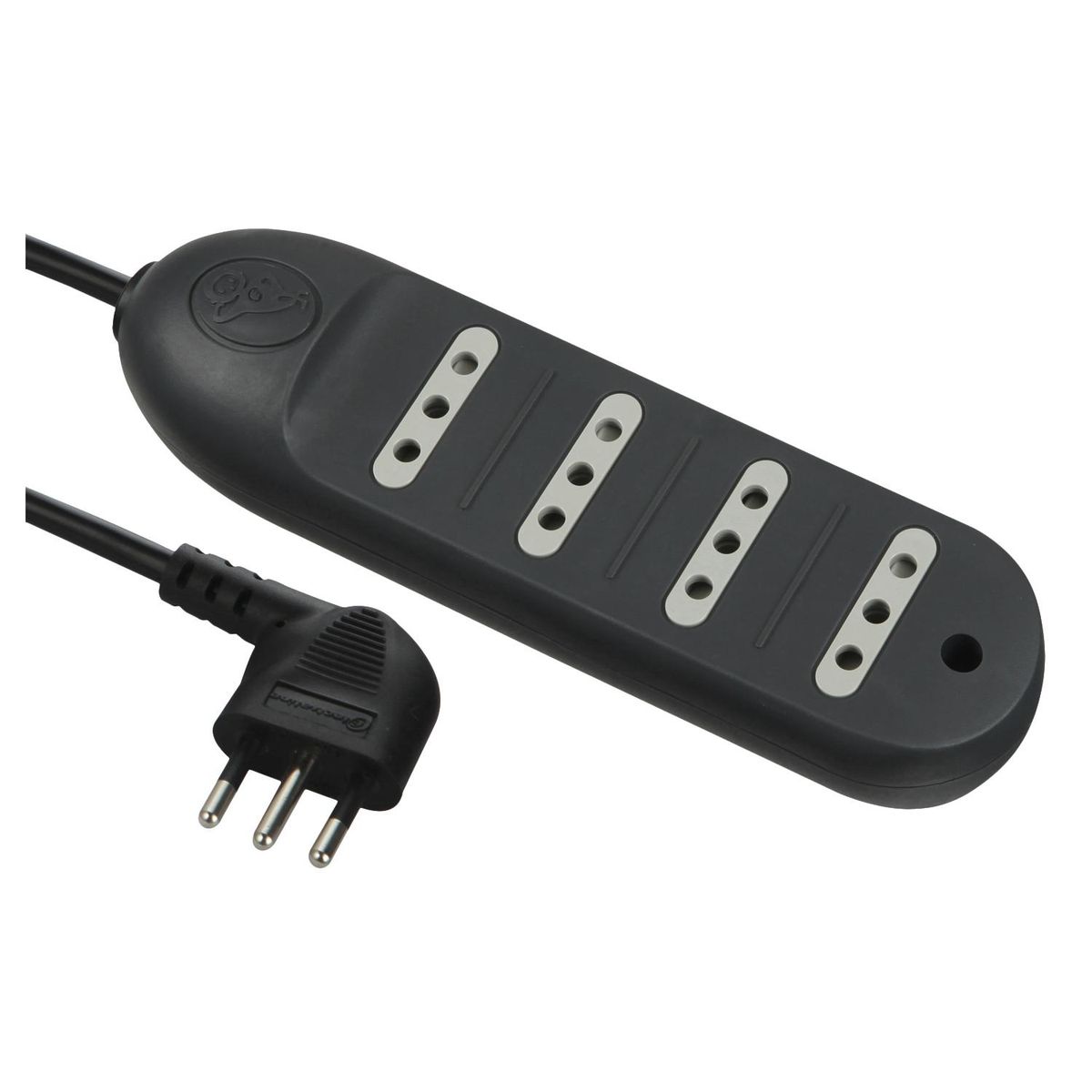 ELECTRALINE - Alargador 4 Toma(s) 1.5 m Negro