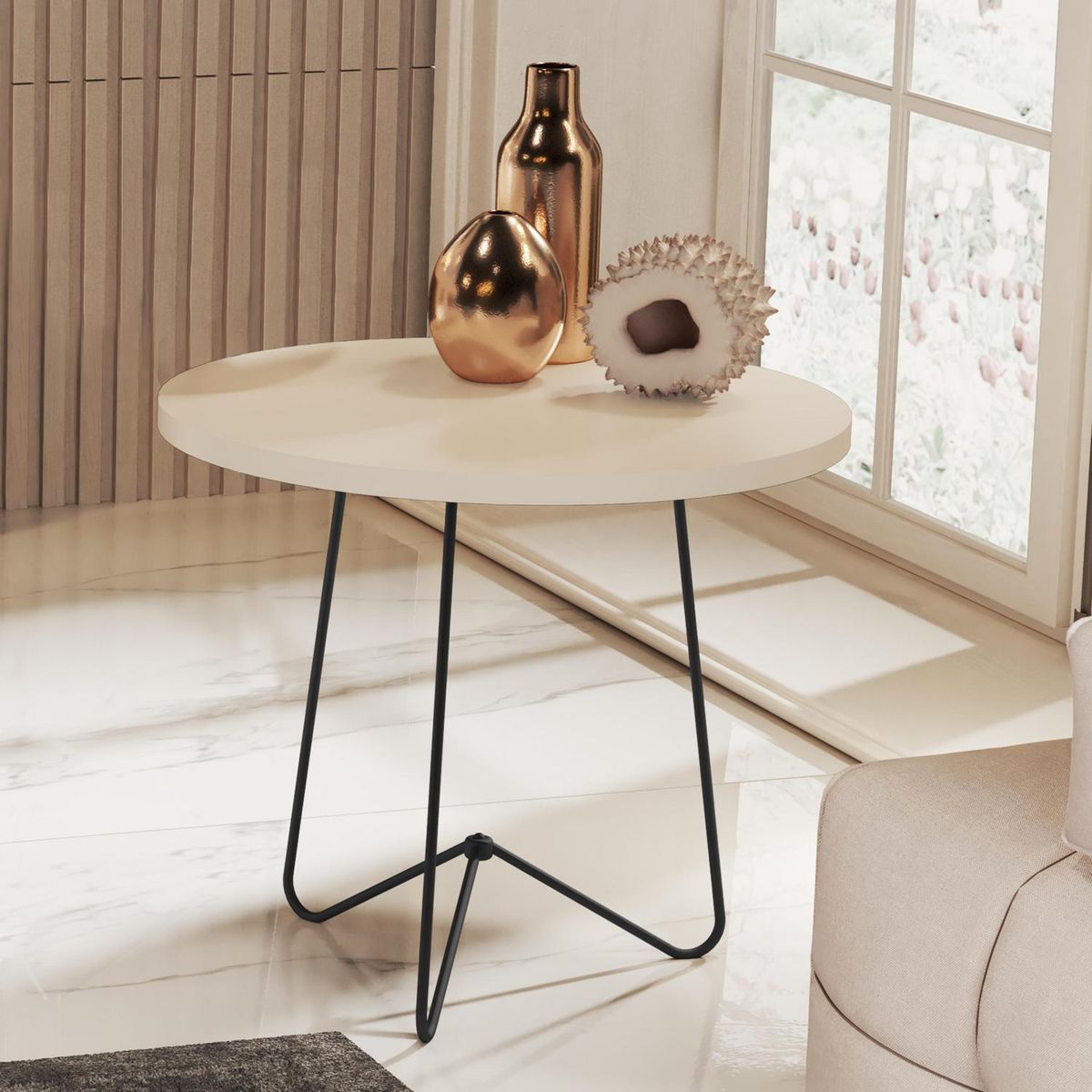 BE DESIGN - Mesa lateral alta Be perla