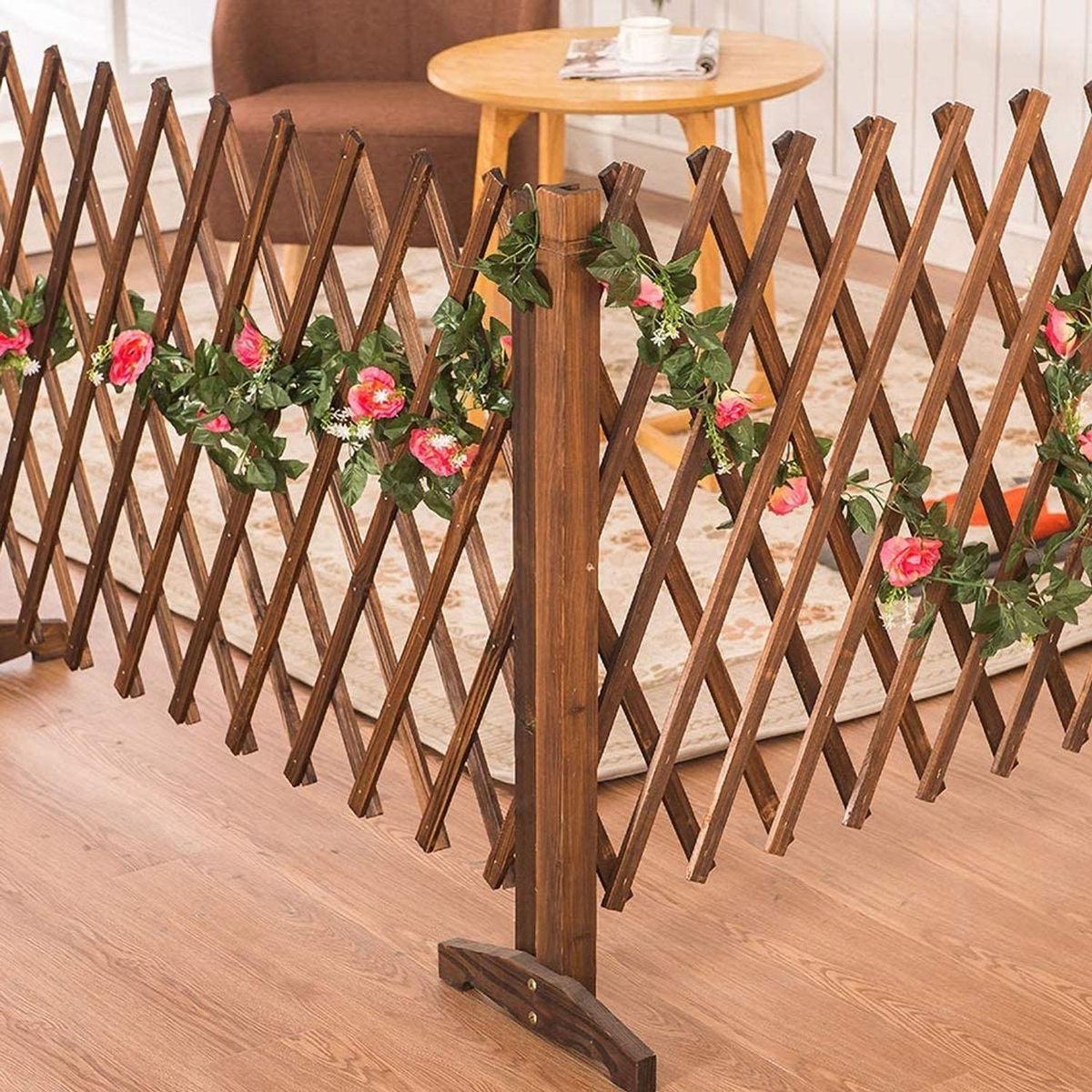 IMPORTADORA USA - Cerca de Jardín Multiuso Madera 1.2x0.68 metros Café