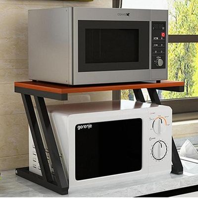 Imagen 2 del producto Repisa Organizadora para Microondas 38x57x38 cm Madera Negro/Café