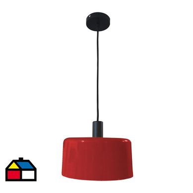 Lmpara de colgar Bom rojo E27.