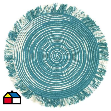Individual flecos 45 cm polister turquesa