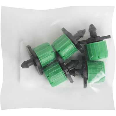 Imagen 2 del producto Set de goteros botón regulables plástico 5 unidades