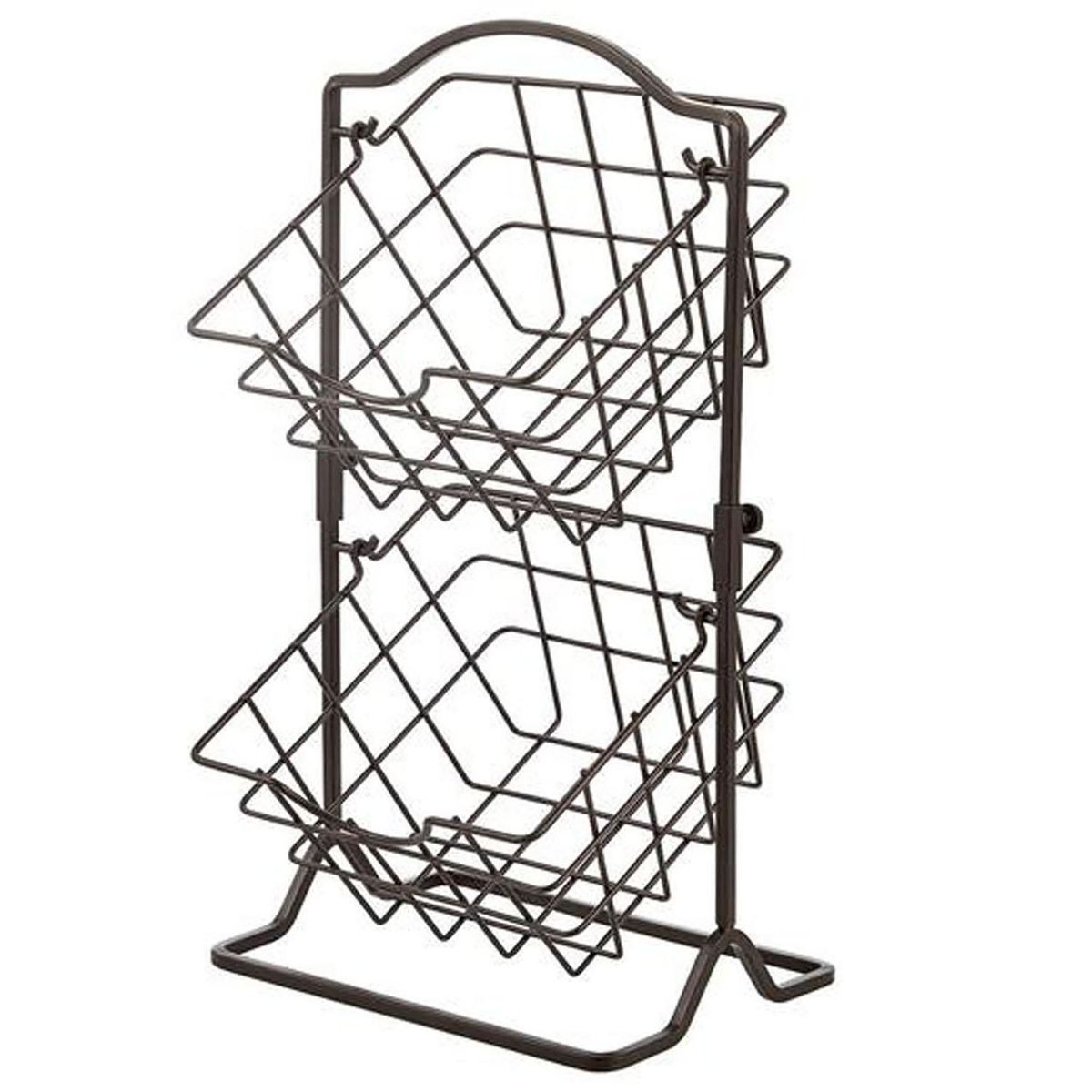 IMPORTADORA USA - Organizador de cocina 2 niveles metálico