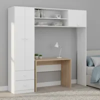 Clóset 3 Puerta(s) 2 Cajón(es) 2 Repisa(s) 191x184x39 cm Blanco