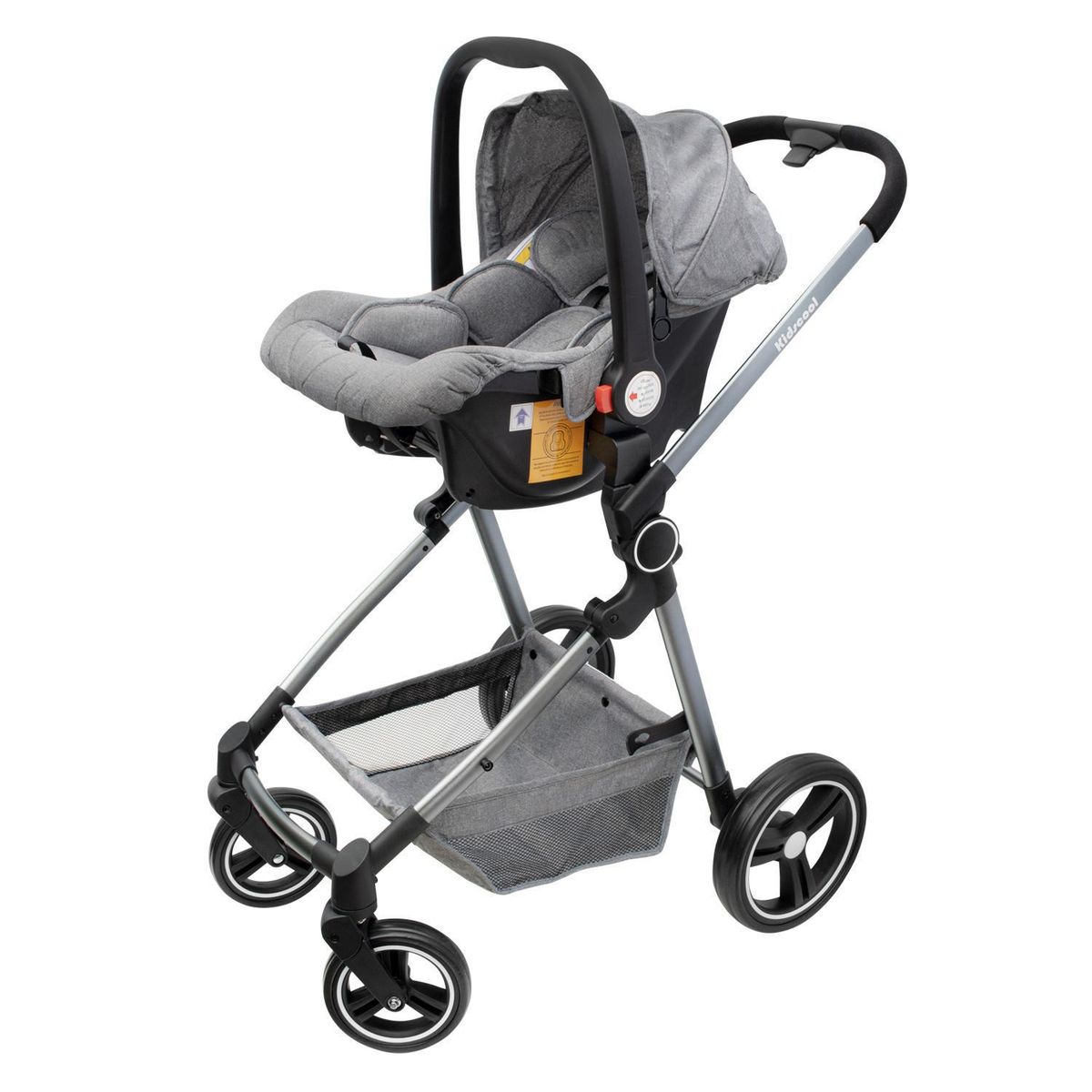 KIDSCOOL - Coche cuna City travel gris