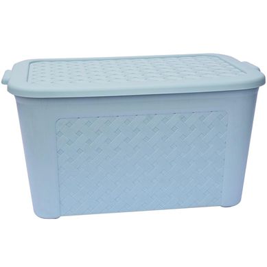 Caja ratan celeste 50 lts
