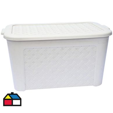 Caja ratan gris  50 lts