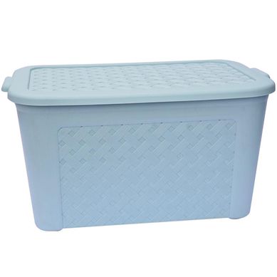Caja ratan celeste 24  lts