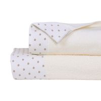 Set de 2 Toallas Verano 250 gr Algodón 70x140 cm Crudo