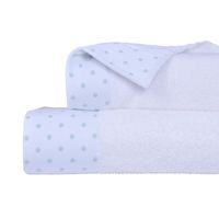 Set de 2 Toallas Verano 250 gr Algodón 70x140 cm Blanco