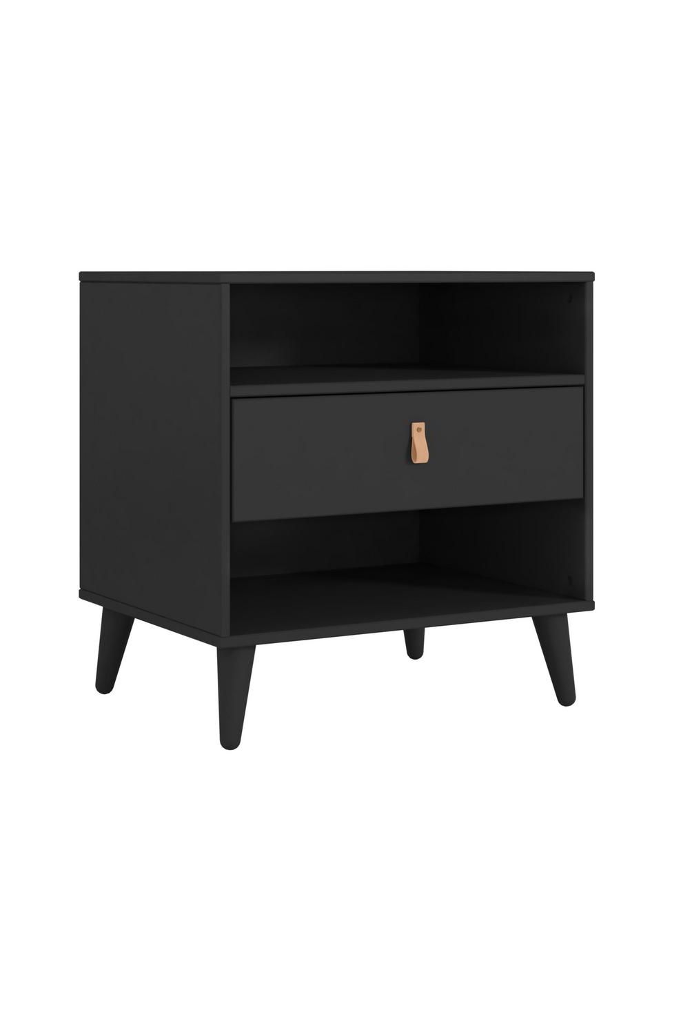 AR DESIGN - Velador 1 Cajón(es) 0 60x63x40 cm Negro