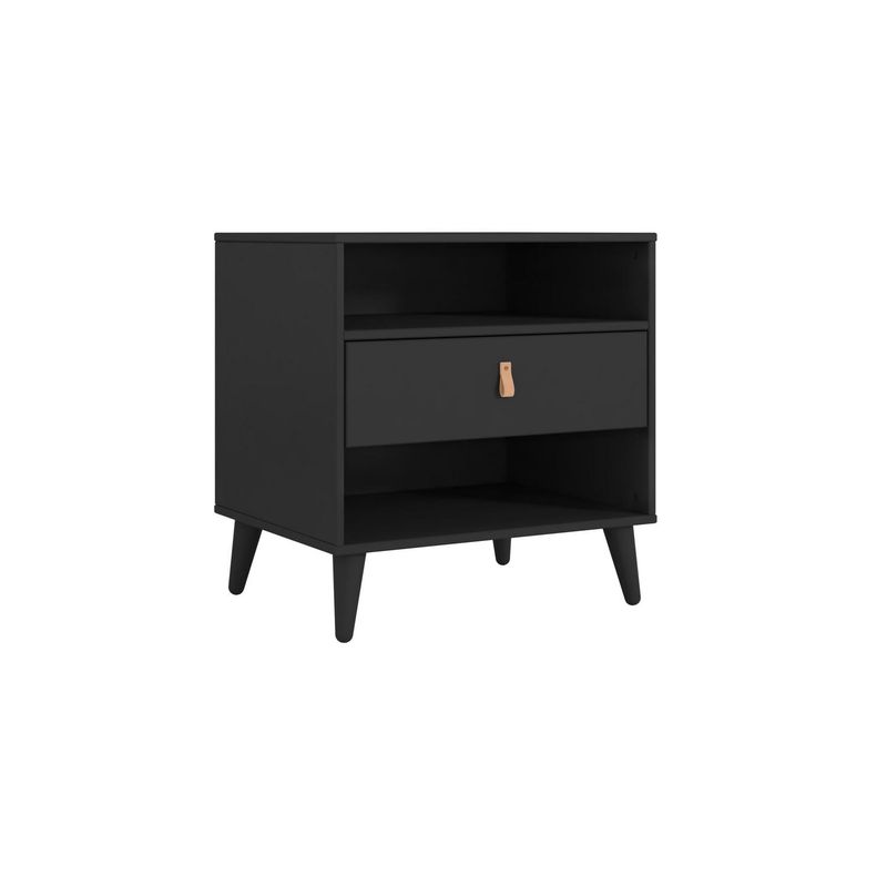 AR DESIGN - Velador 1 Cajón(es) 0 60x63x40 cm Negro