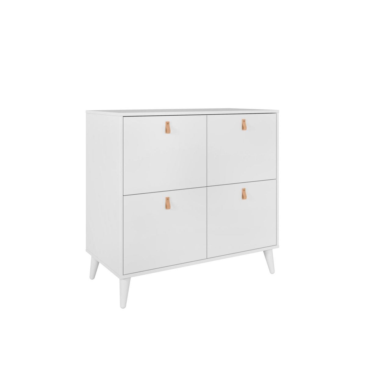 AR DESIGN - Zapatera Aglomerado 3 Nivel(es) 90x87x45 cm Blanco