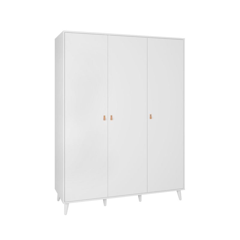AR DESIGN - Clóset 3 Puerta(s) 4 Repisa(s) 150xx59 cm Blanco