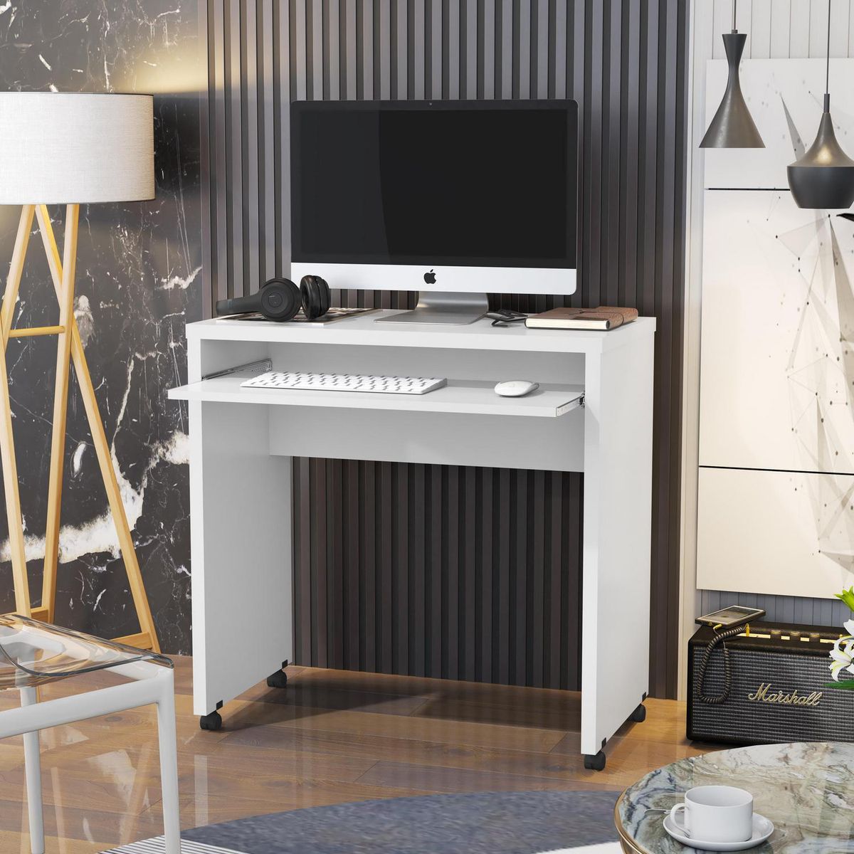 BE DESIGN - Escritorio con ruedas Be blanco